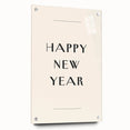 Minimalist Happy New Year Typography - New Year Wall Art Print