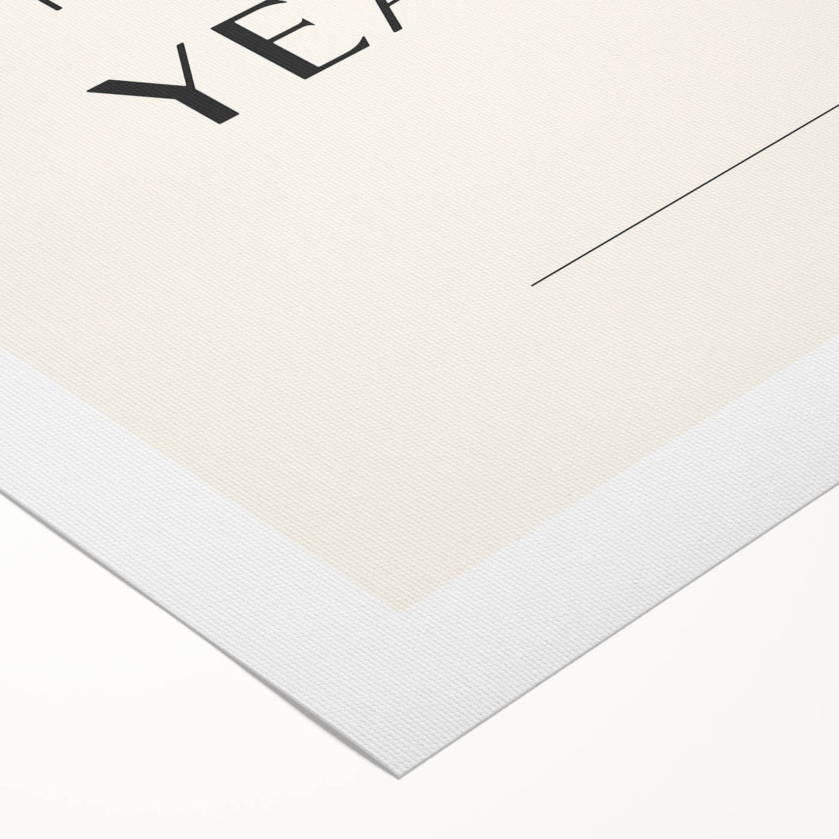Minimalist Happy New Year Typography - New Year Wall Art Print