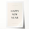 Minimalist Happy New Year Typography - New Year Wall Art Print