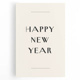 Minimalist Happy New Year Typography - New Year Wall Art Print