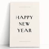 Minimalist Happy New Year Typography - New Year Wall Art Print
