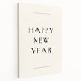 Minimalist Happy New Year Typography - New Year Wall Art Print