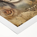 Ethereal Sugar Skull Woman – Día de los Muertos Wall Art