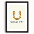 Happy Go Lucky Horseshoe – St. Patrick’s Day Wall Art & Irish Decor