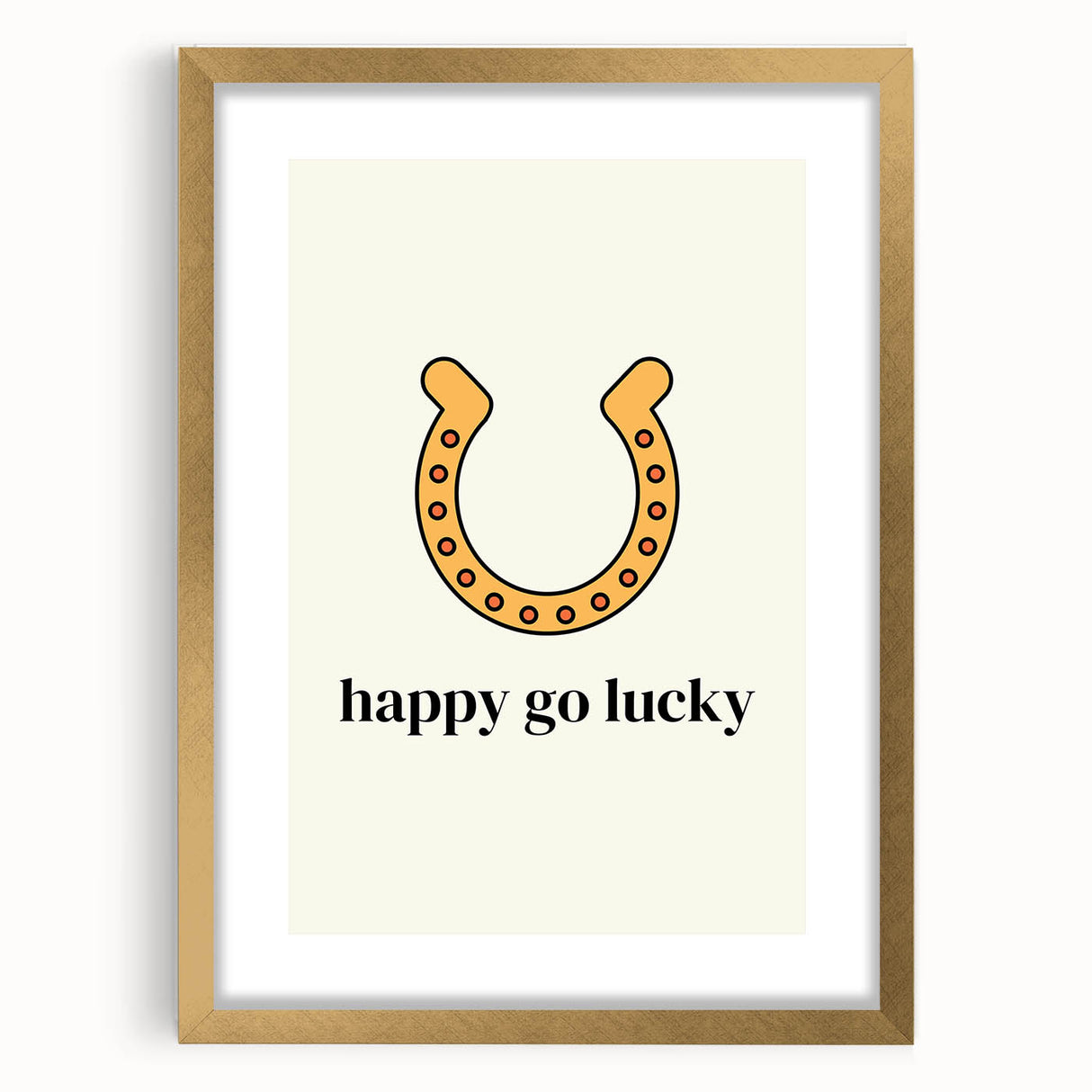 Happy Go Lucky Horseshoe – St. Patrick’s Day Wall Art & Irish Decor