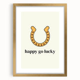 Happy Go Lucky Horseshoe – St. Patrick’s Day Wall Art & Irish Decor