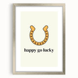 Happy Go Lucky Horseshoe – St. Patrick’s Day Wall Art & Irish Decor