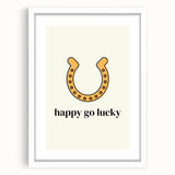 Happy Go Lucky Horseshoe – St. Patrick’s Day Wall Art & Irish Decor