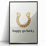 Happy Go Lucky Horseshoe – St. Patrick’s Day Wall Art & Irish Decor