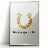 Happy Go Lucky Horseshoe – St. Patrick’s Day Wall Art & Irish Decor