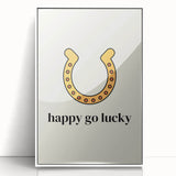 Happy Go Lucky Horseshoe – St. Patrick’s Day Wall Art & Irish Decor