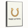 Happy Go Lucky Horseshoe – St. Patrick’s Day Wall Art & Irish Decor
