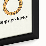 Happy Go Lucky Horseshoe – St. Patrick’s Day Wall Art & Irish Decor