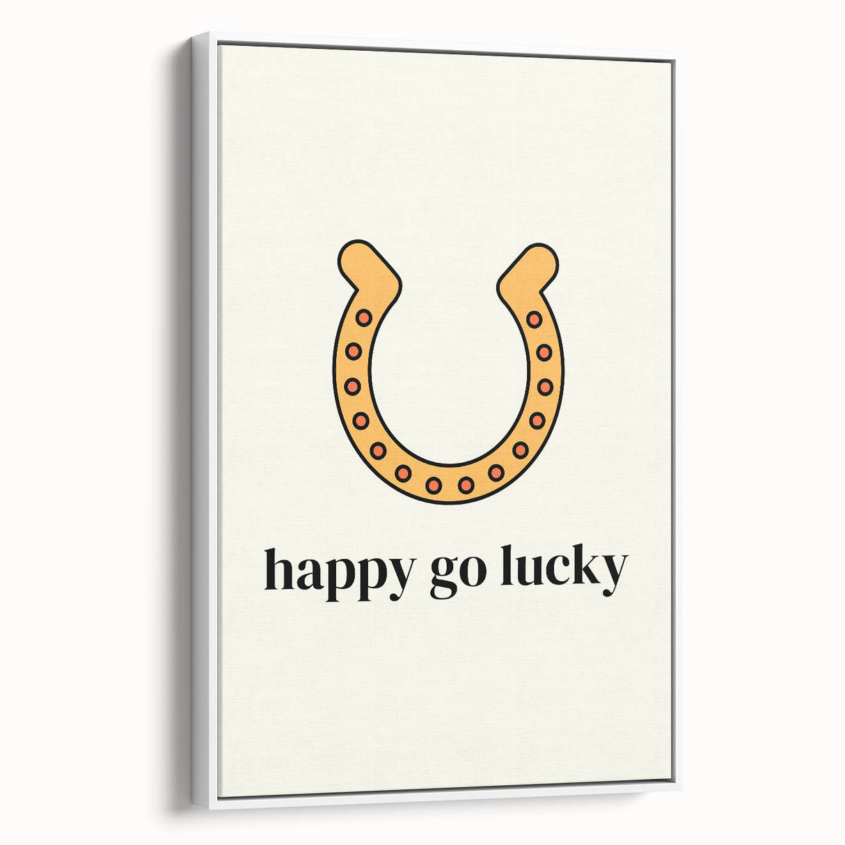 Happy Go Lucky Horseshoe – St. Patrick’s Day Wall Art & Irish Decor