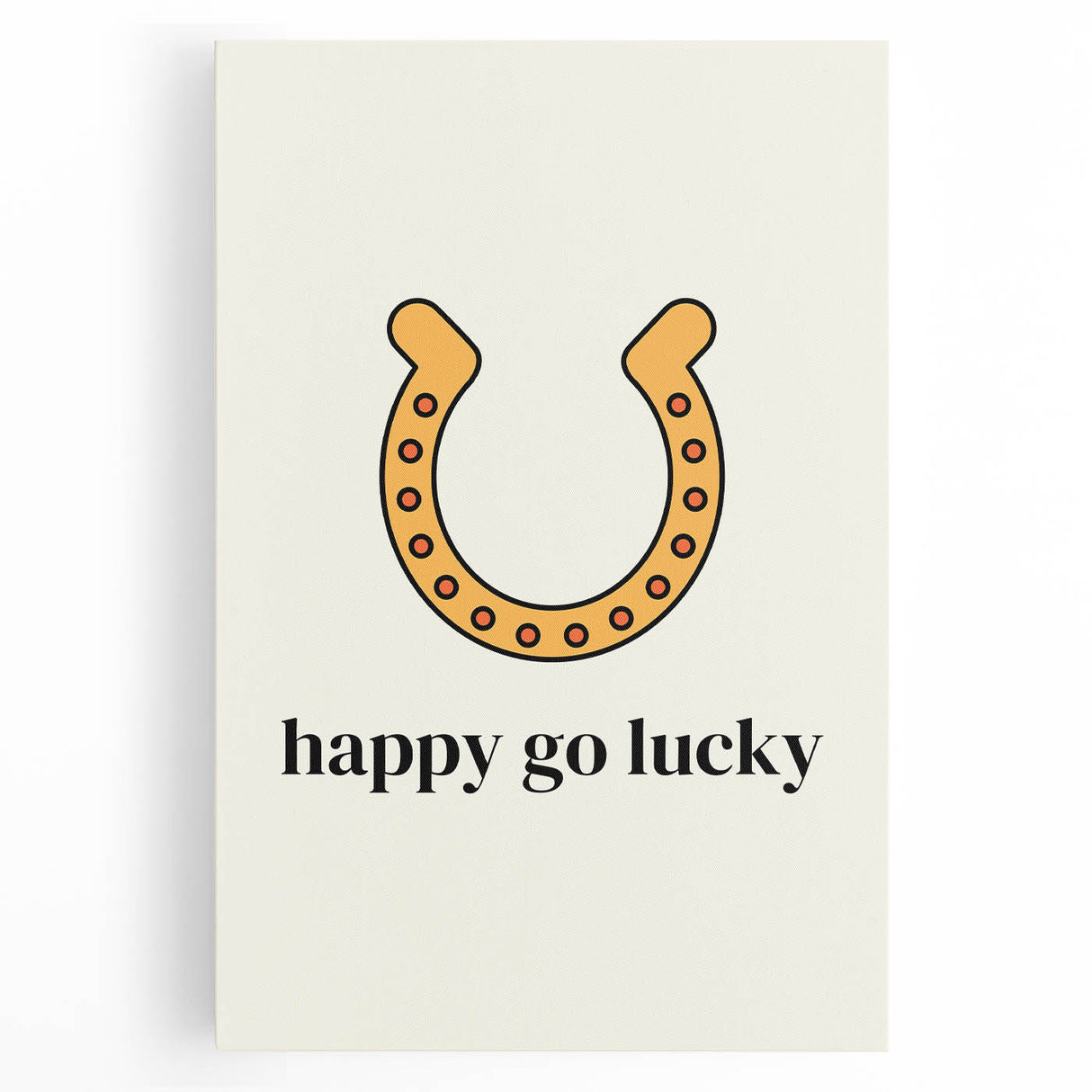 Happy Go Lucky Horseshoe – St. Patrick’s Day Wall Art & Irish Decor