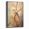 Autumn Bird on Branch - Fall Wall Art Canvas Print