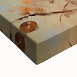 Autumn Bird on Branch - Fall Wall Art Canvas Print