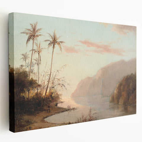 A Creek in St. Thomas - Tropical Landscape by Camille Pissarro