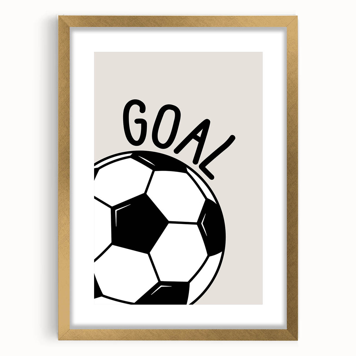 Soccer Goal - Boys Room Wall Art Kids Wall Art Prints