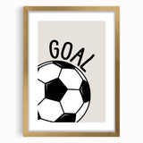 Soccer Goal - Boys Room Wall Art Kids Wall Art Prints