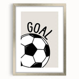 Soccer Goal - Boys Room Wall Art Kids Wall Art Prints