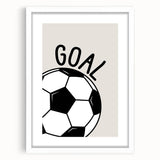 Soccer Goal - Boys Room Wall Art Kids Wall Art Prints