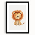 Cute Lion Nursery Wall Art - Baby Room Decor for Kids
