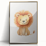 Cute Lion Nursery Wall Art - Baby Room Decor for Kids