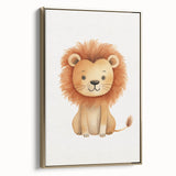 Cute Lion Nursery Wall Art - Baby Room Decor for Kids