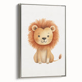 Cute Lion Nursery Wall Art - Baby Room Decor for Kids