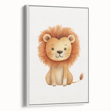 Cute Lion Nursery Wall Art - Baby Room Decor for Kids