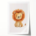 Cute Lion Nursery Wall Art - Baby Room Decor for Kids