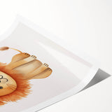 Cute Lion Nursery Wall Art - Baby Room Decor for Kids