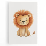 Cute Lion Nursery Wall Art - Baby Room Decor for Kids