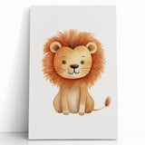 Cute Lion Nursery Wall Art - Baby Room Decor for Kids