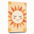 Acrylic Glass Art for Kids Rooms - Smiling Sun Nursery Print