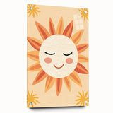 Acrylic Glass Art for Kids Rooms - Smiling Sun Nursery Print