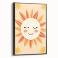 Acrylic Glass Art for Kids Rooms - Smiling Sun Nursery Print