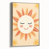 Acrylic Glass Art for Kids Rooms - Smiling Sun Nursery Print