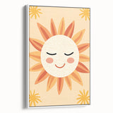 Acrylic Glass Art for Kids Rooms - Smiling Sun Nursery Print