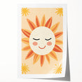 Acrylic Glass Art for Kids Rooms - Smiling Sun Nursery Print