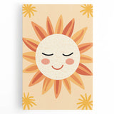 Acrylic Glass Art for Kids Rooms - Smiling Sun Nursery Print