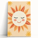Acrylic Glass Art for Kids Rooms - Smiling Sun Nursery Print