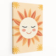 Acrylic Glass Art for Kids Rooms - Smiling Sun Nursery Print