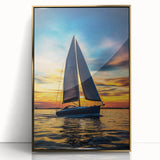 Framed acrylic artwork showcasing a modern landscape design with gold accents, displayed in a sleek frame against a neutral background, ideal for contemporary home decor.