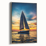 Framed landscape canvas art showcasing a serene silver-hued scene, elegantly displayed from a side view, perfect for modern home decor and artistic ambiance.