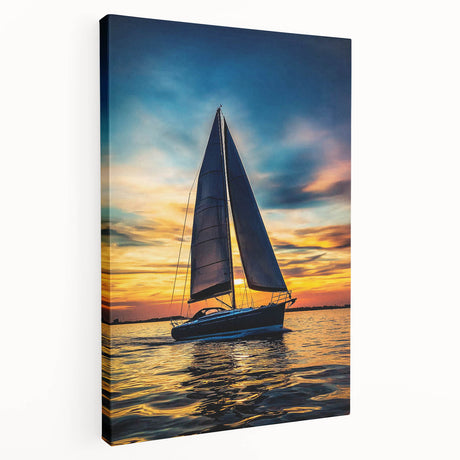 Stretched landscape canvas print showcasing vibrant colors and intricate designs, ideal for home decor, displayed at an angle to highlight its depth and texture.