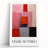 Large black and white abstract canvas featuring minimalist Rothko-inspired blocks.