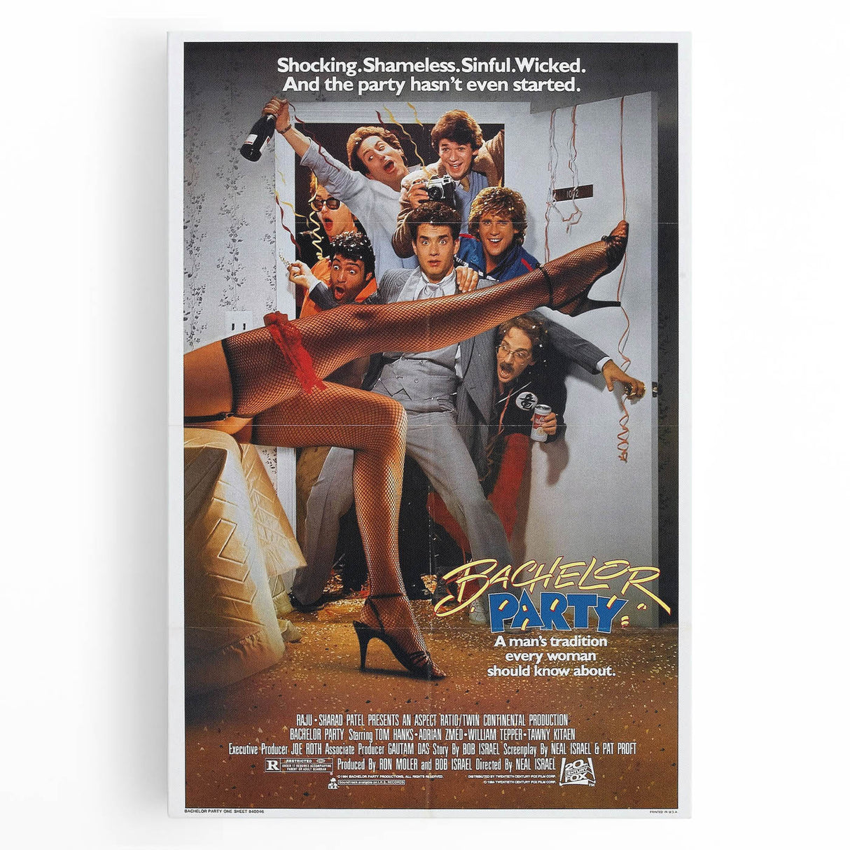 Retro Wall Art – Bachelor Party 1984 Vintage Poster