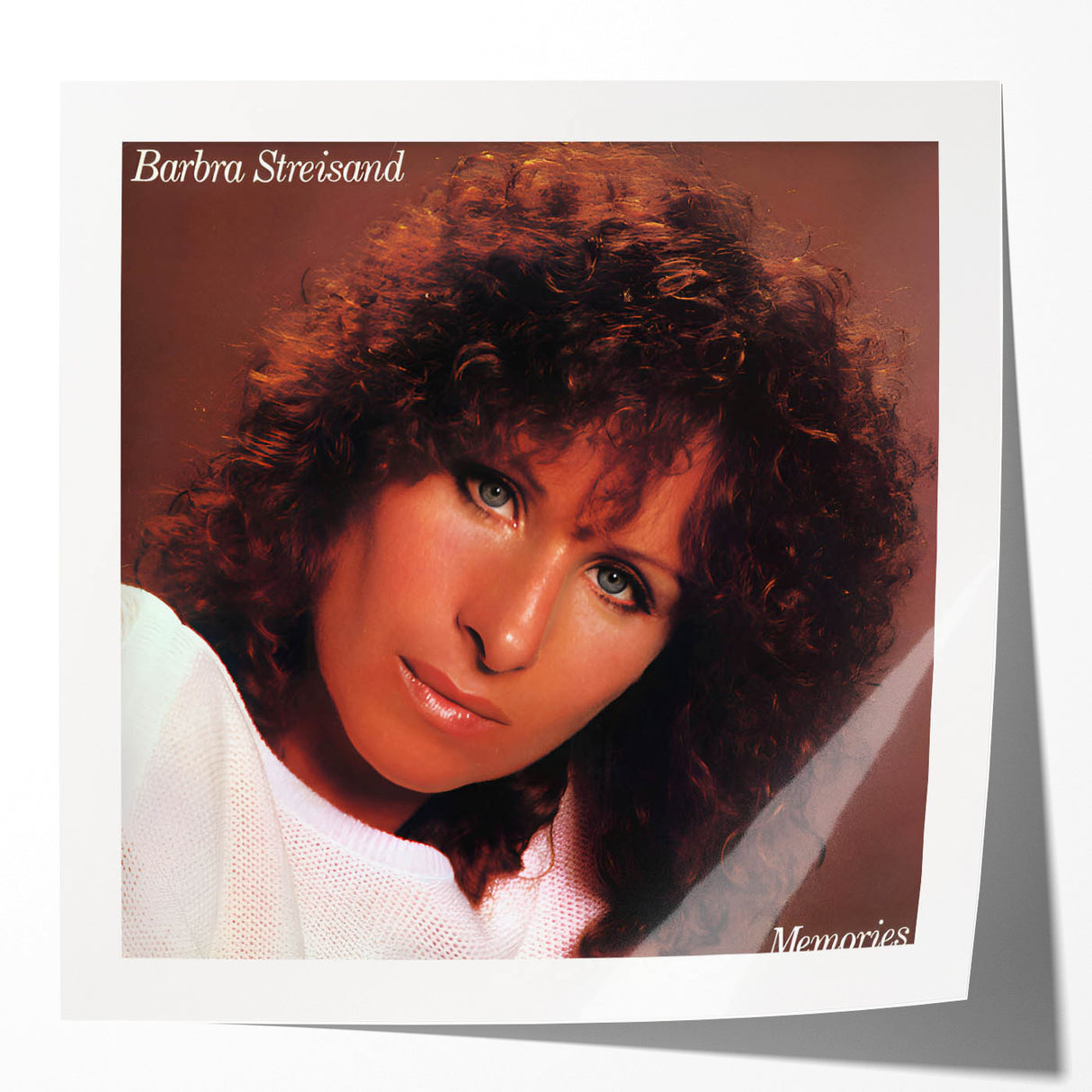 Retro Wall Art – Barbra Streisand Memories Album Canvas Print